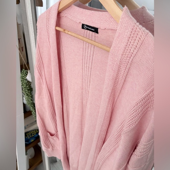 🦋 $20 Pretty Garden Pink Knit Cardigan - Picture 3 of 5
